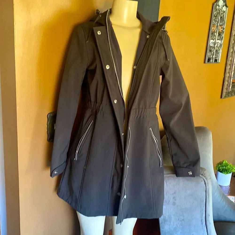 DKNY Fleece Aline’s Jacket Cost waterproof army Green XS